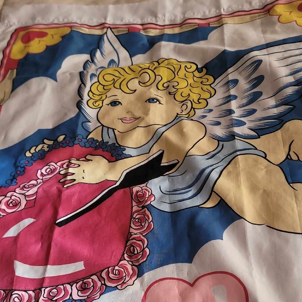 Colorful Angel Print Scarf
